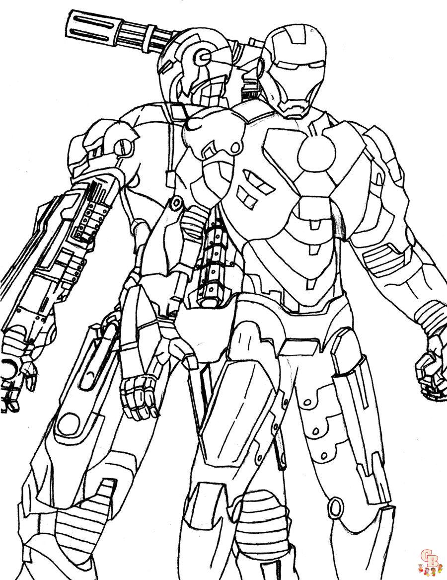War Machine Coloring Pages 4