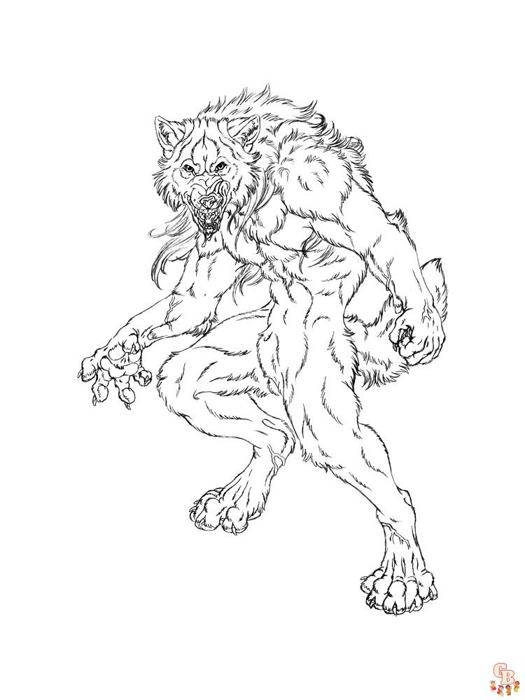 WereWolf Coloring Pages 1