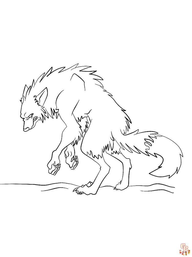 WereWolf Coloring Pages 10