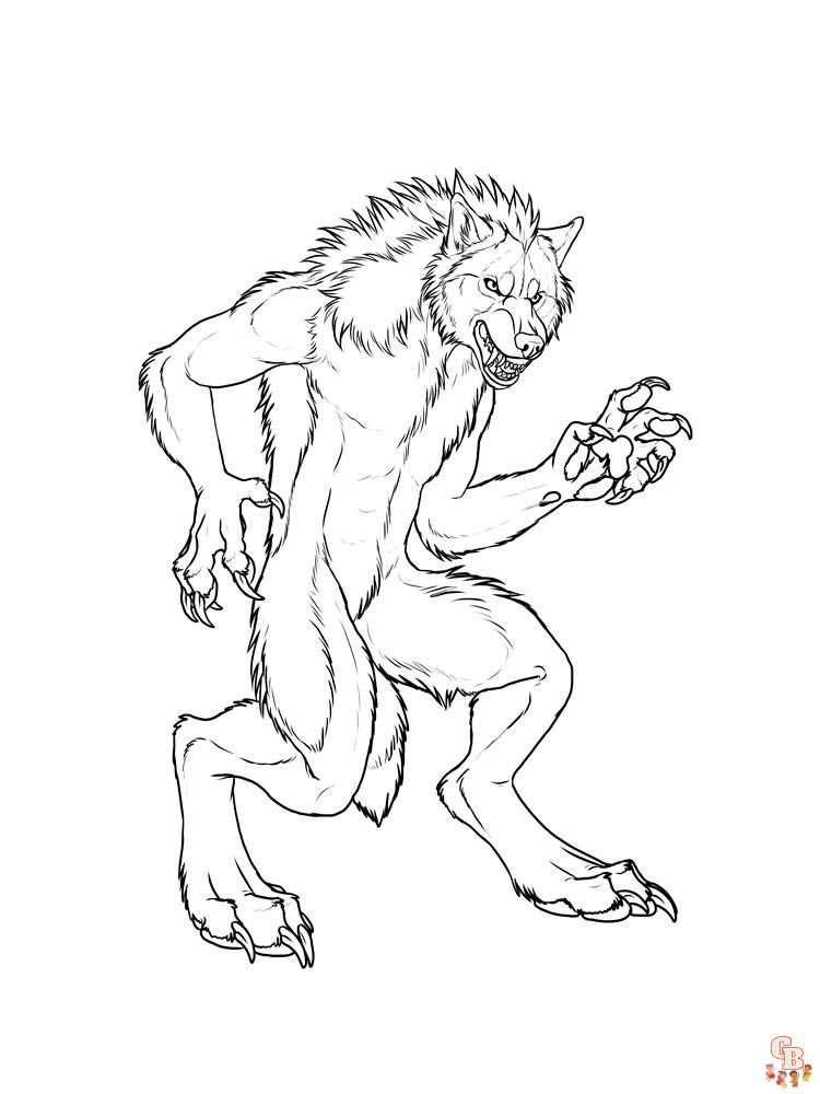 WereWolf Coloring Pages 2