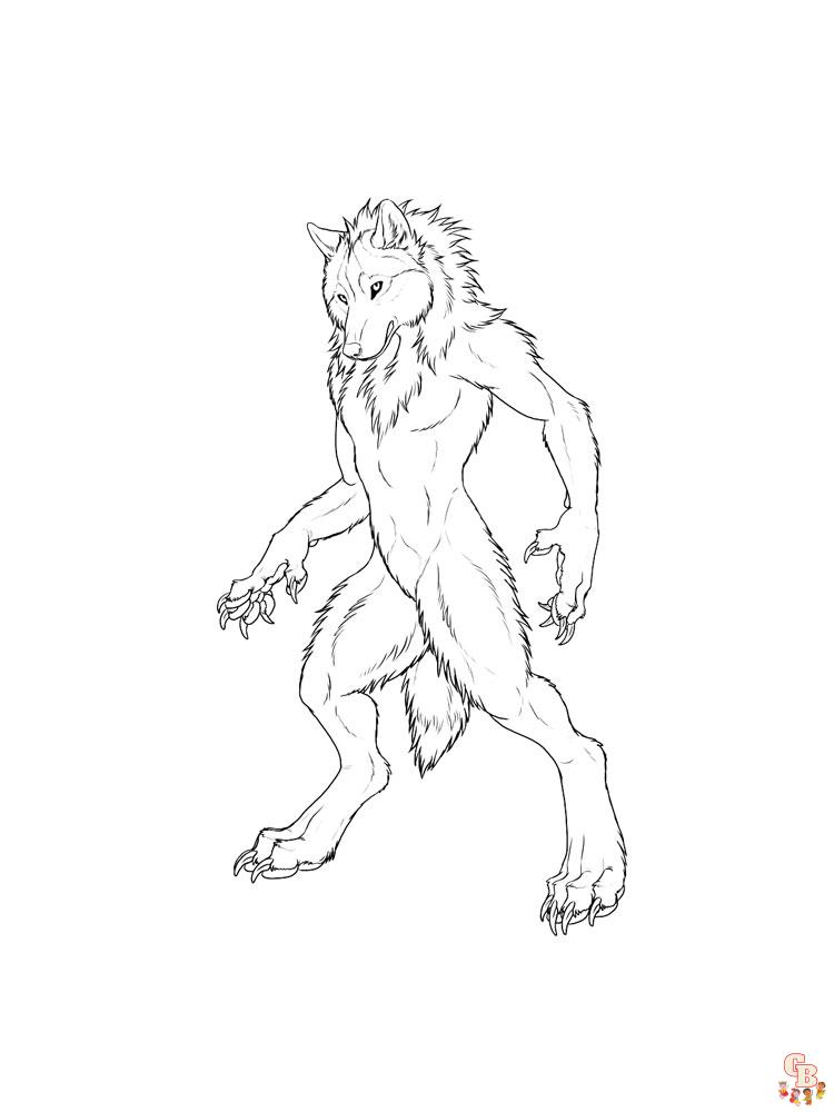WereWolf Coloring Pages 3