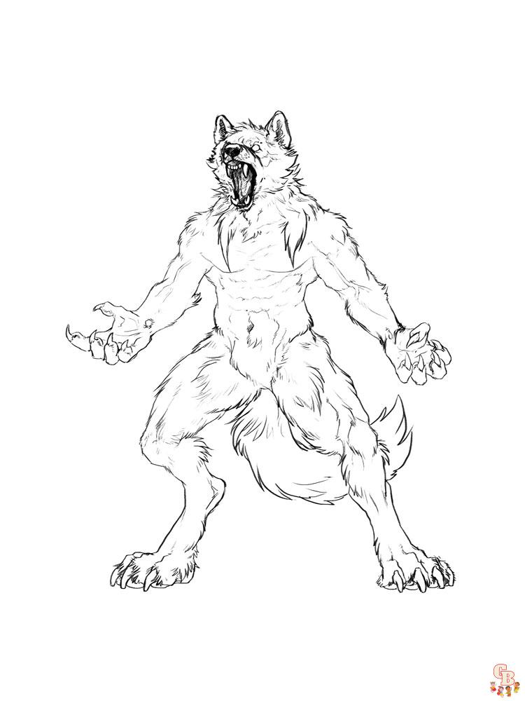 WereWolf Coloring Pages 5