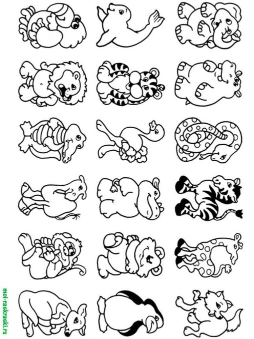 Free Printable Wild Animals Coloring Pages for Kids
