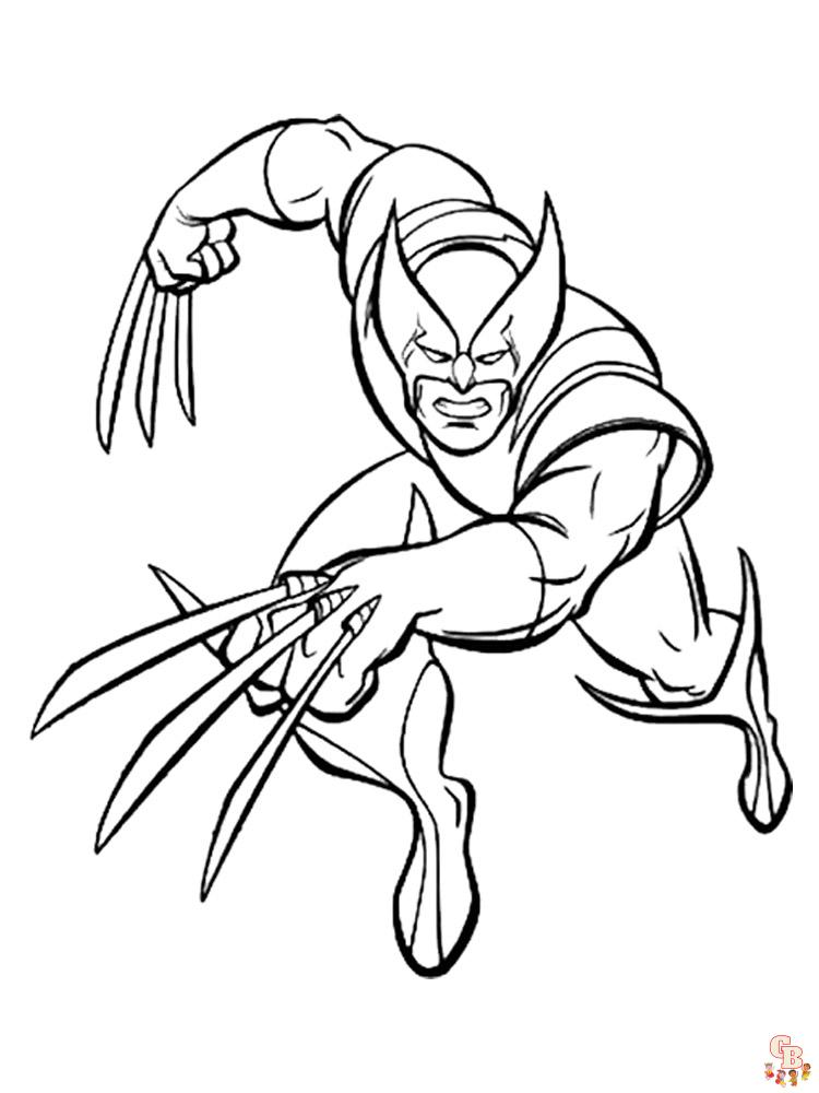 Wolverine Coloring Pages 1