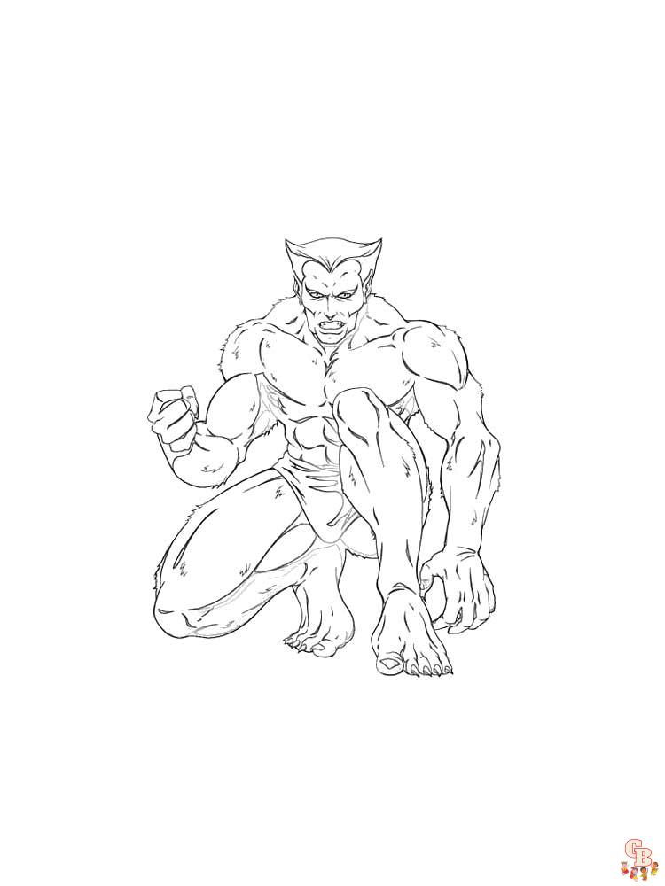 Wolverine Coloring Pages 11