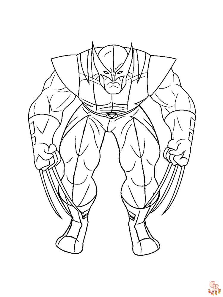 Wolverine Coloring Pages 12