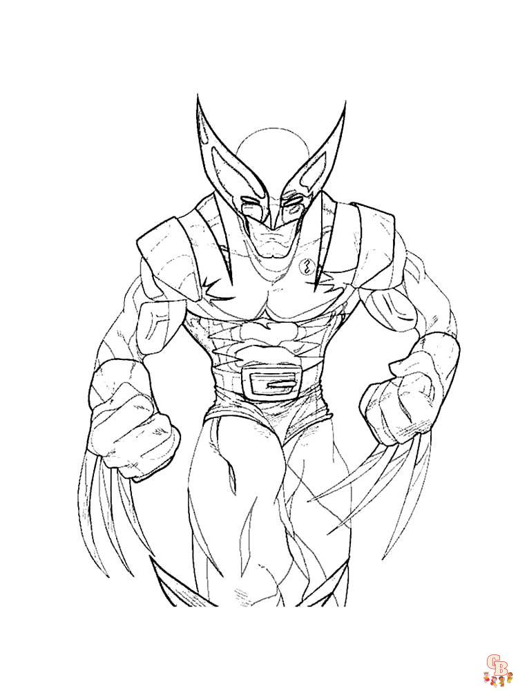 Best Wolverine Coloring Pages Printable Free for Kids