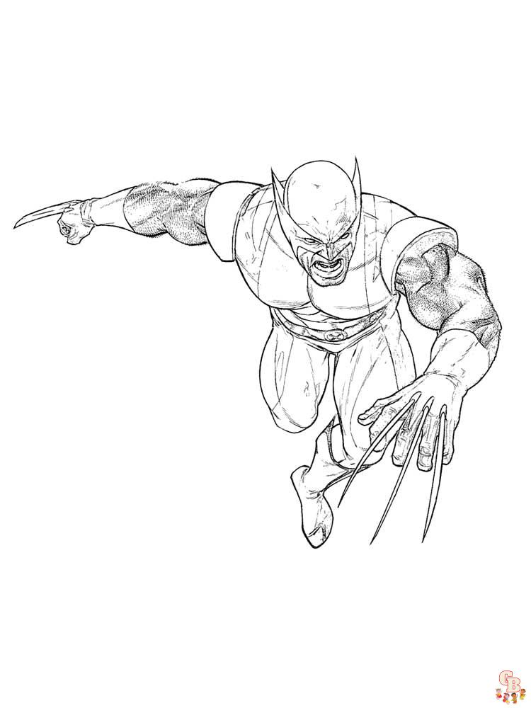 Wolverine Coloring Pages 14
