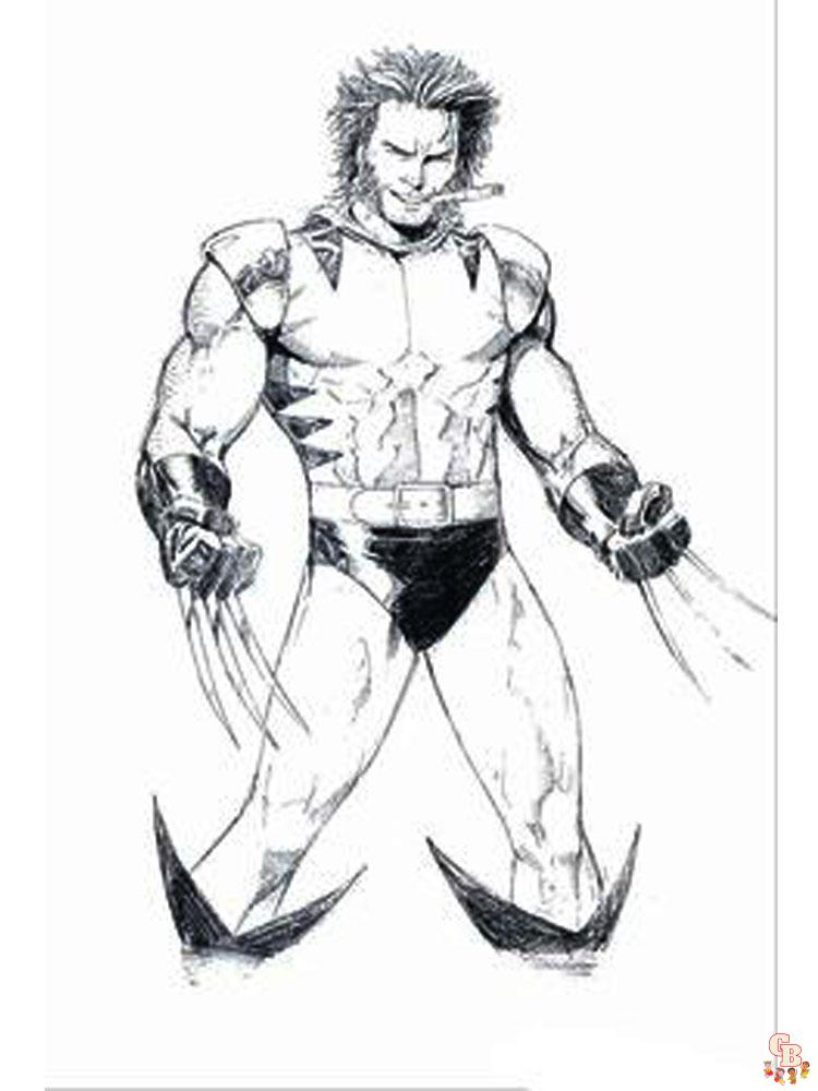 Wolverine Coloring Pages 15