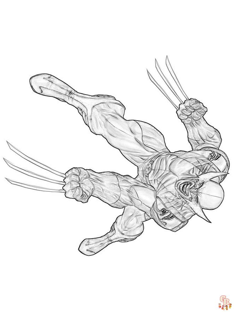 Wolverine Coloring Pages 17