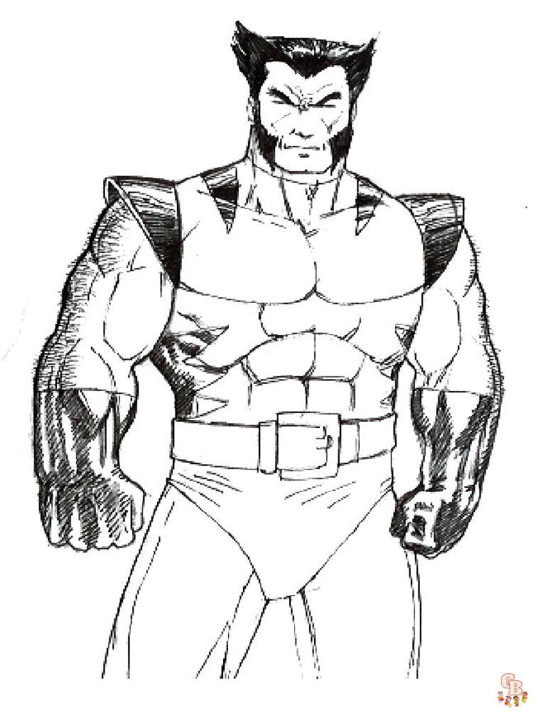 Wolverine Coloring Pages 18