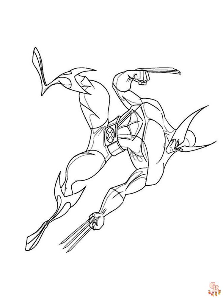 Wolverine Coloring Pages 19