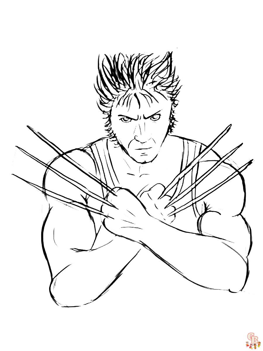 Wolverine Coloring Pages 2