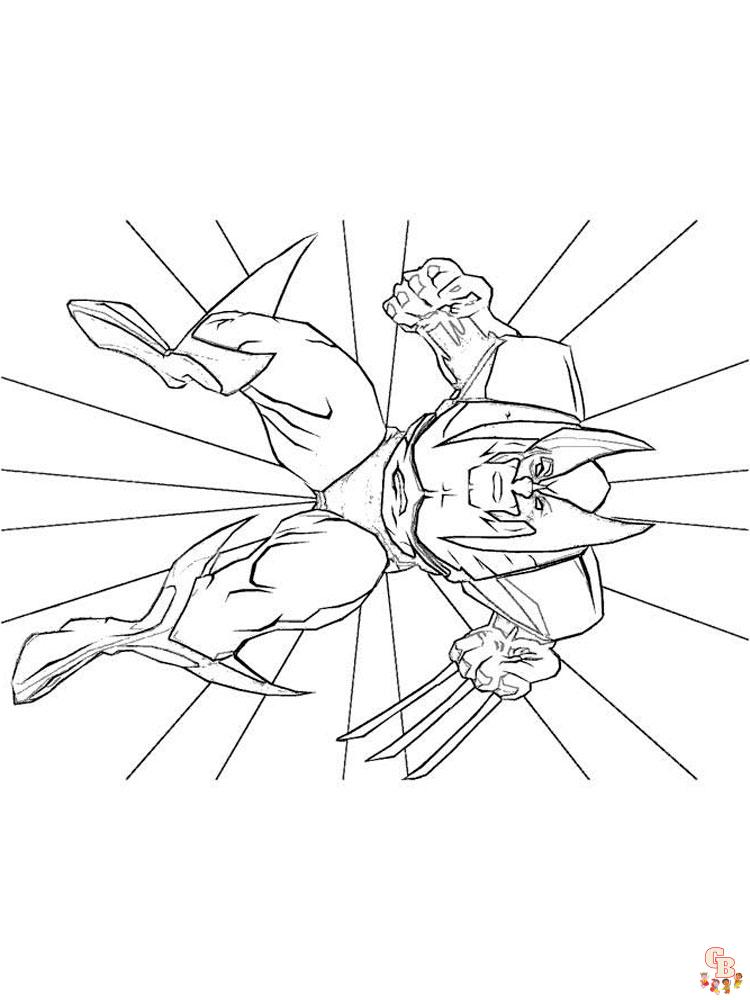 Wolverine Coloring Pages 21
