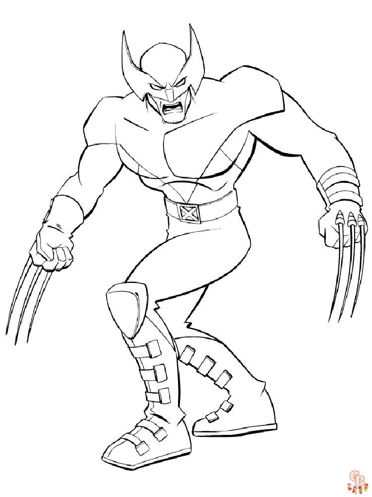 Wolverine Coloring Pages 22