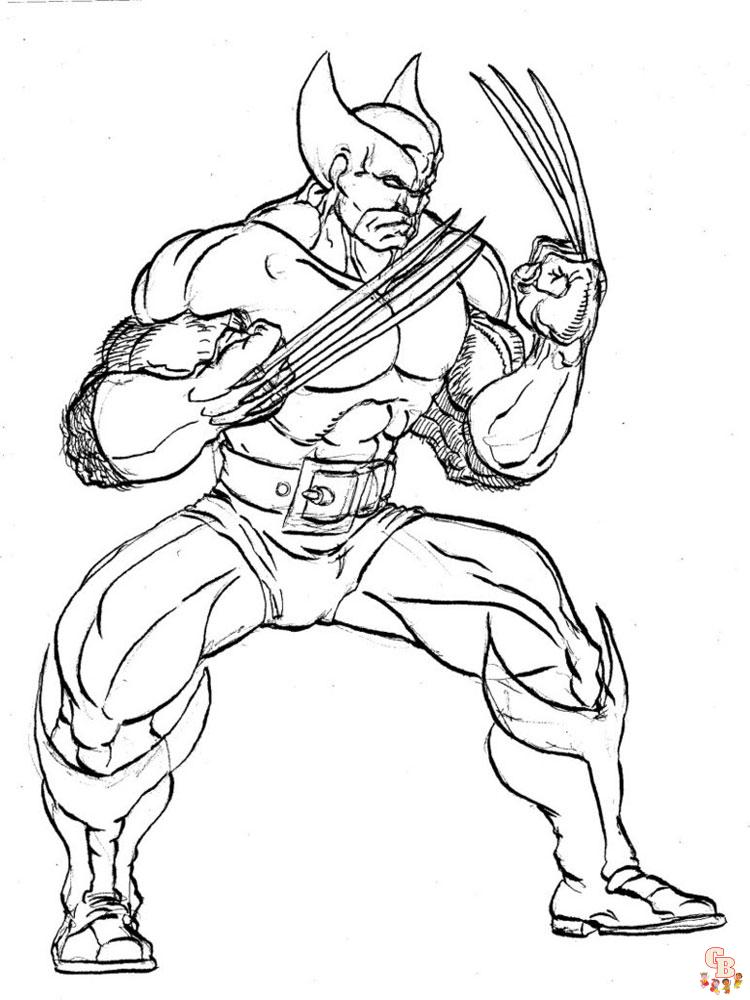 Wolverine Coloring Pages 25