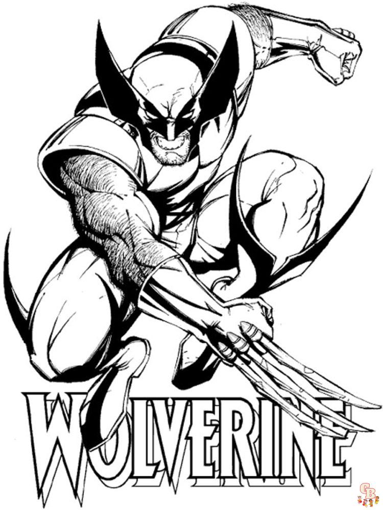 Wolverine Coloring Pages 27