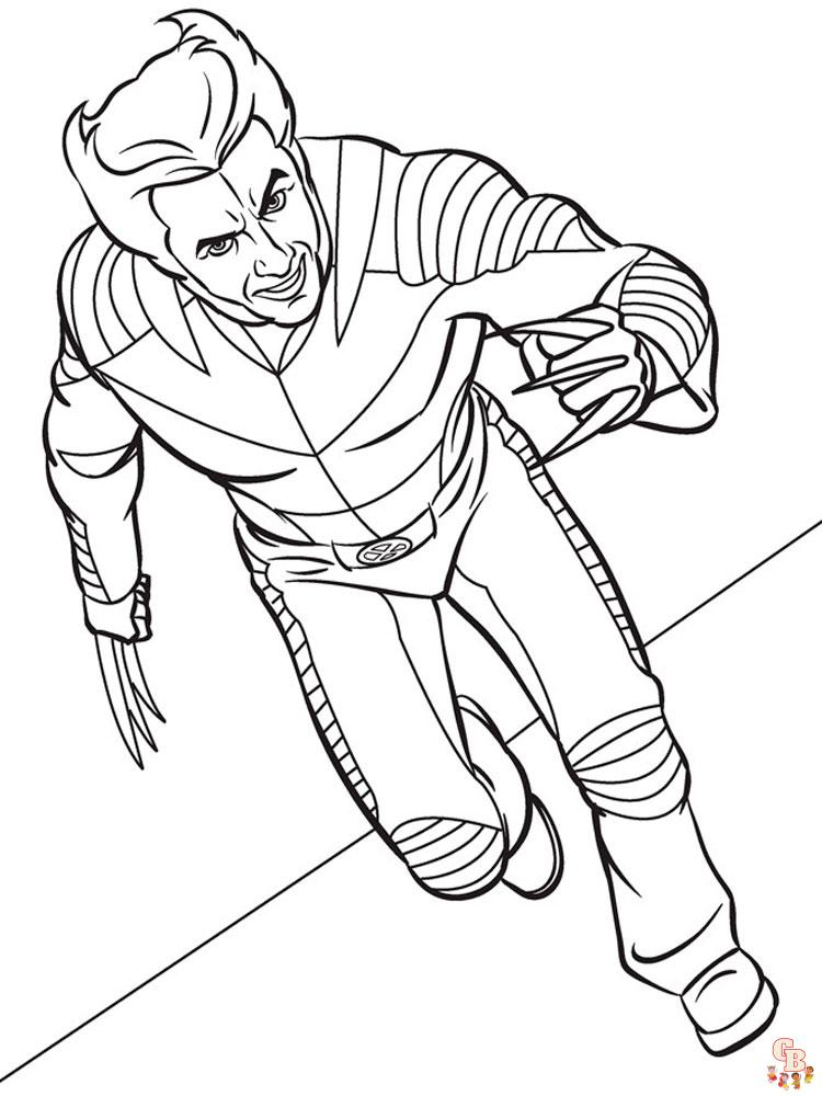 Wolverine Coloring Pages 30