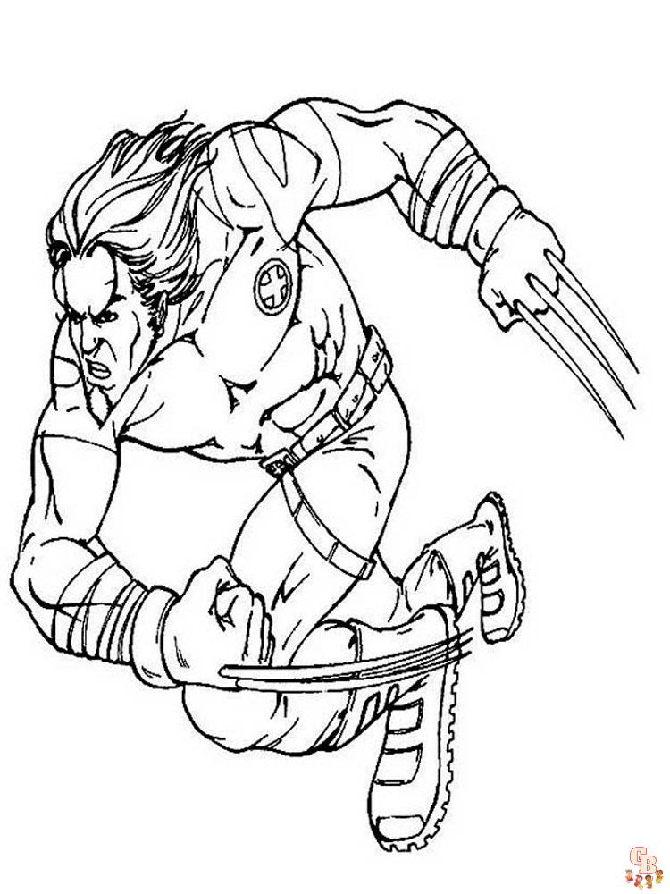 Wolverine Coloring Pages 32