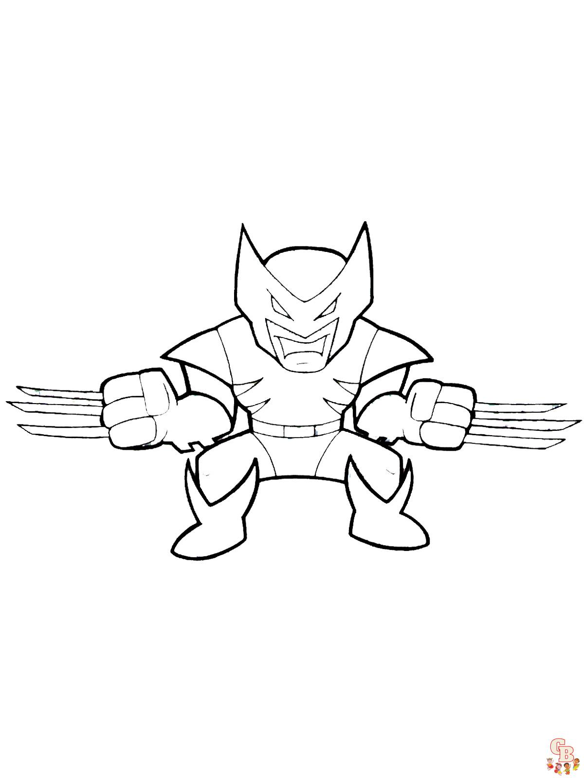 Wolverine Coloring Pages 4
