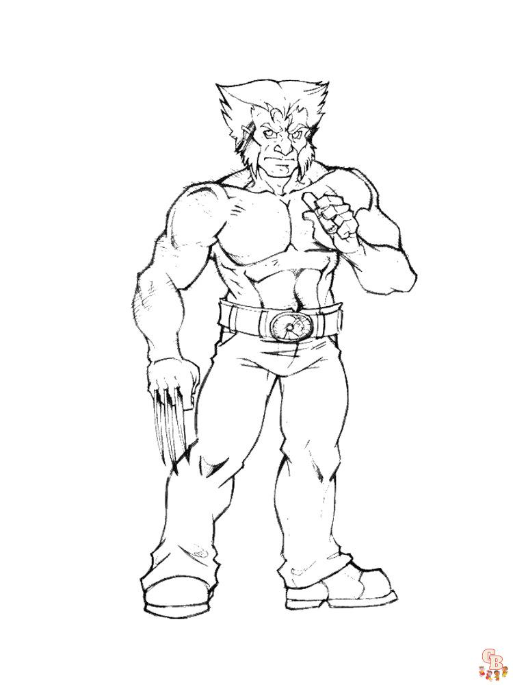Wolverine Coloring Pages 6