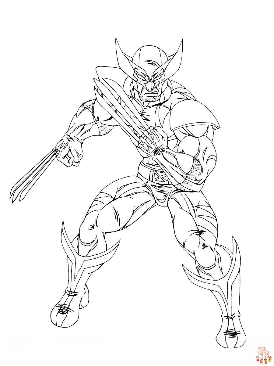 Wolverine Coloring Pages 7