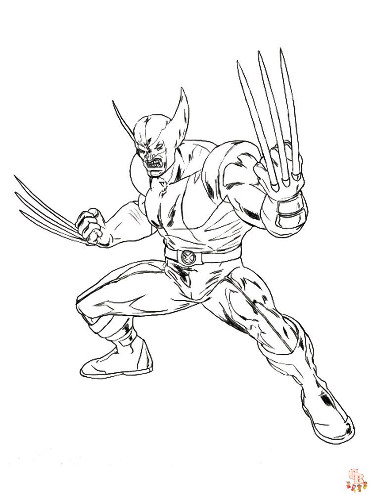 Wolverine Coloring Pages 8