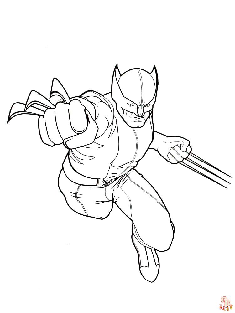 Wolverine Coloring Pages 9