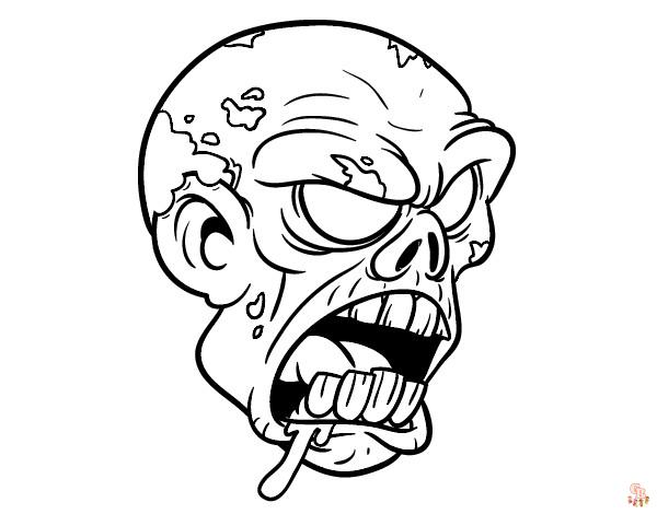 Zombies Coloring Pages - Free, Printable, and Easy Coloring Sheets |  GBcoloring