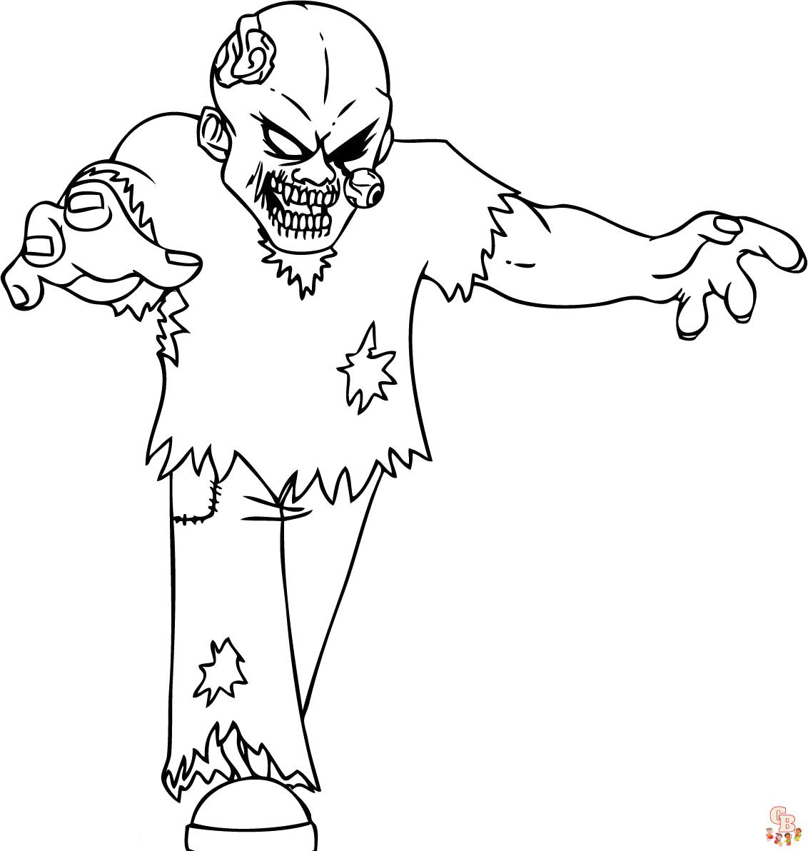 Zombies Coloring Pages 5