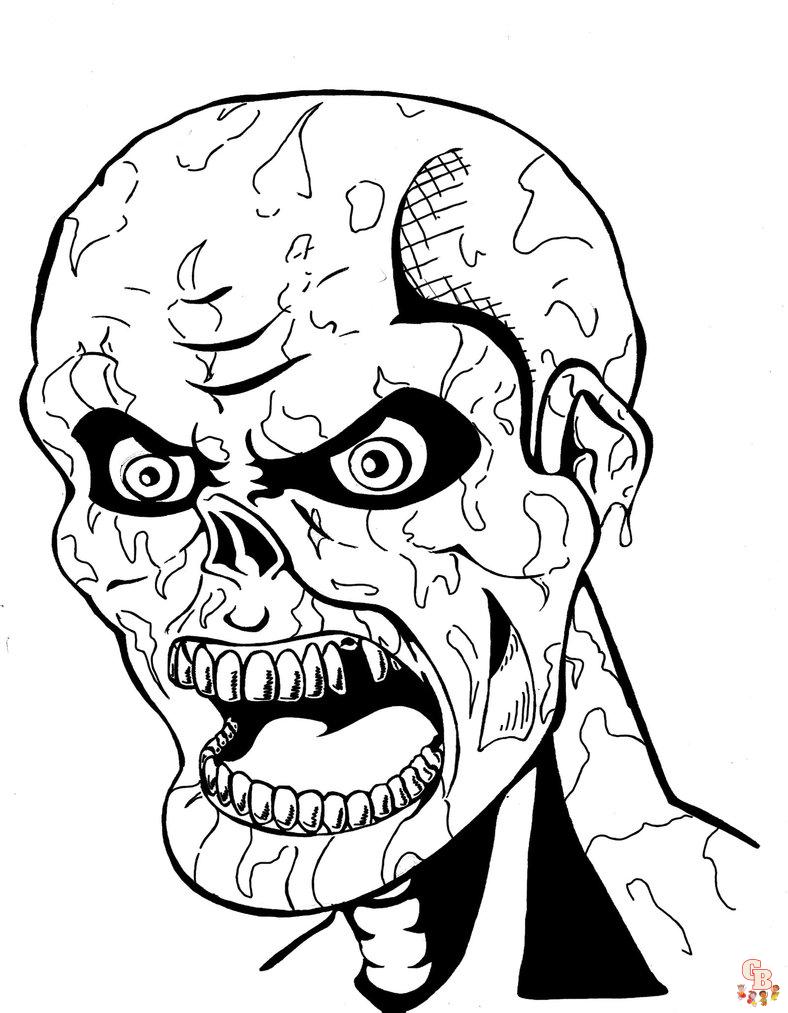Zombies Coloring Pages 8