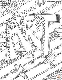 art coloring pages 1