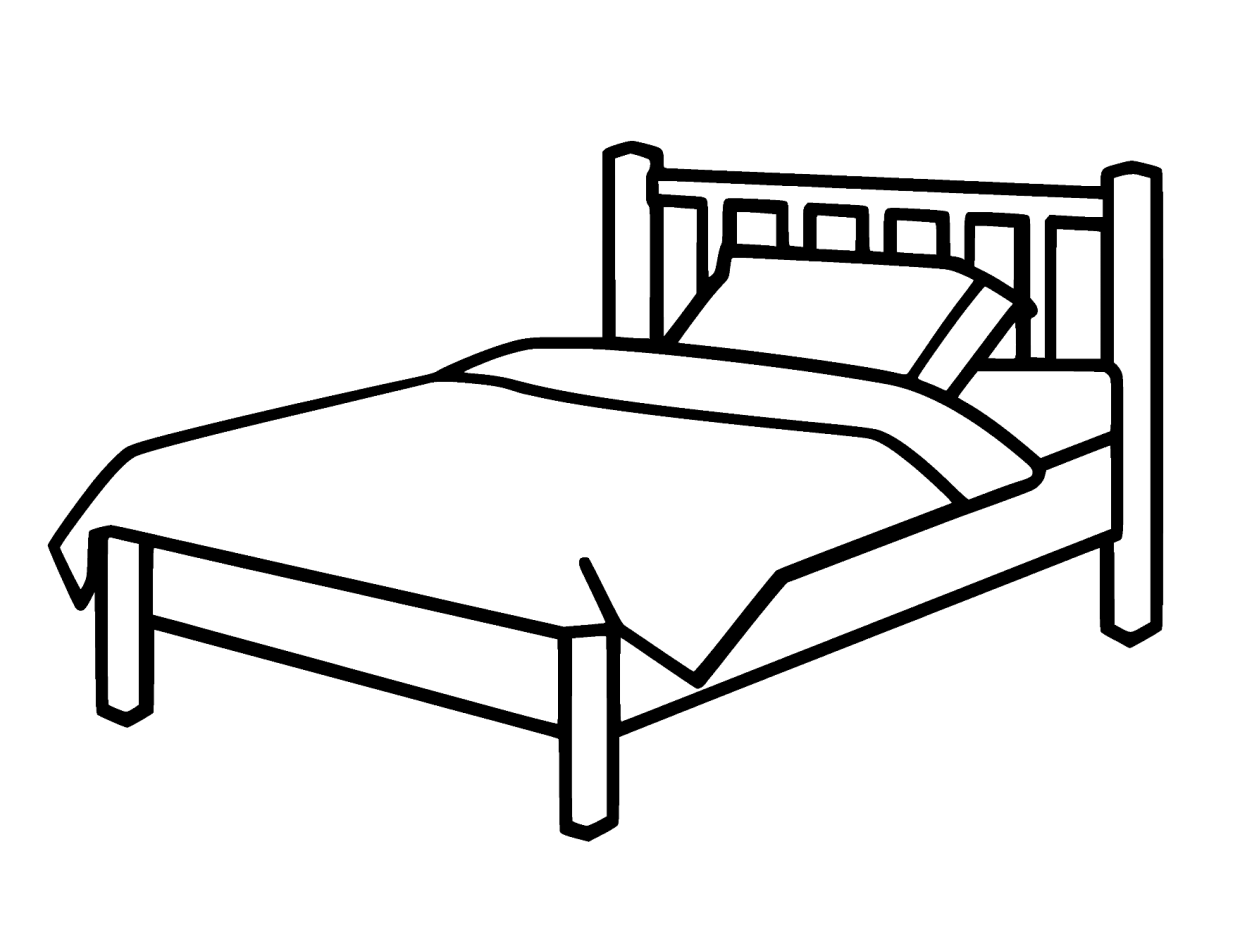 Bed Coloring Pages - Relax with Free, Fun & Printable Coloring!