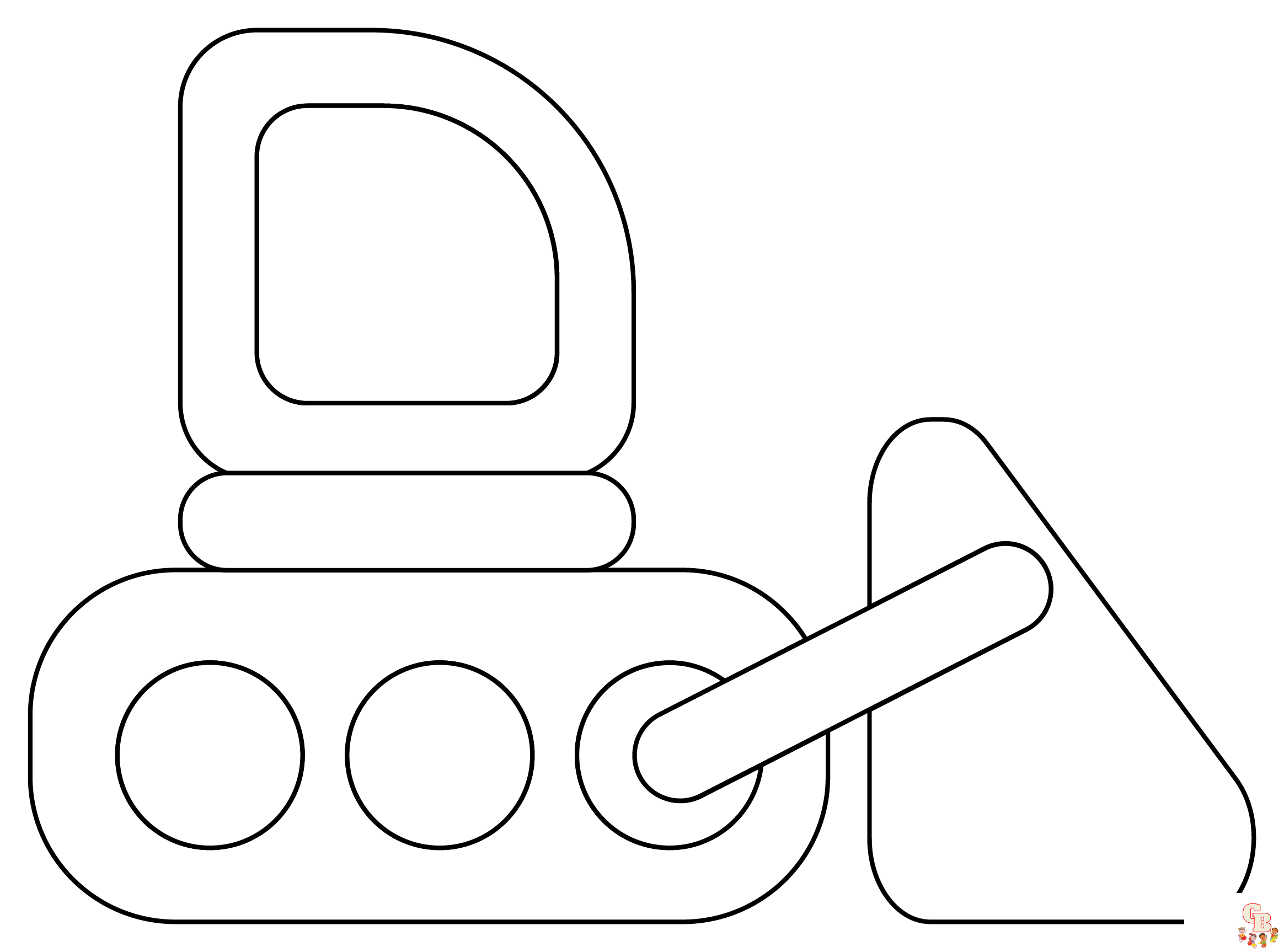 Bulldozer Coloring Pages