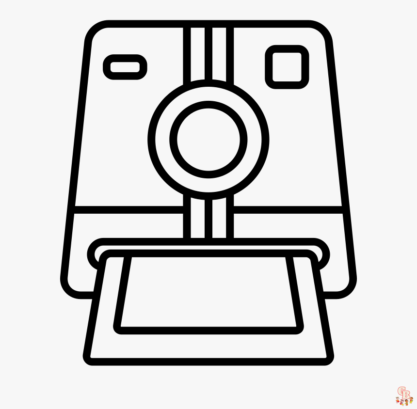 Camera Coloring Pages