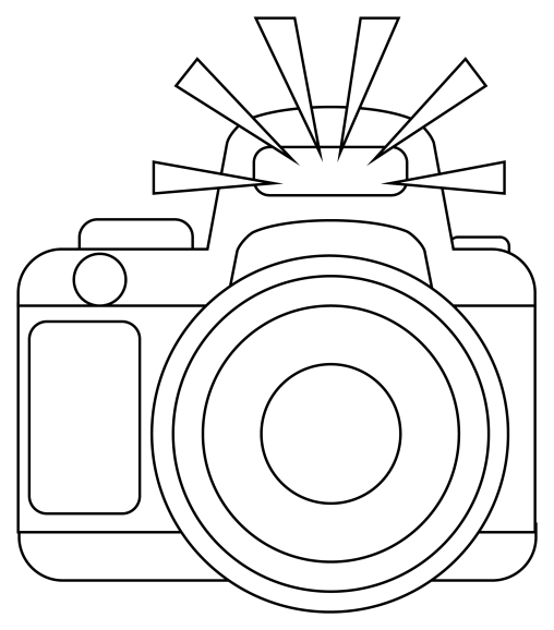 Free Camera Coloring Pages for Kids | GBcoloring