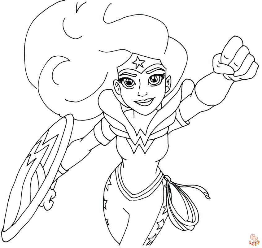 captain marvel coloring pages