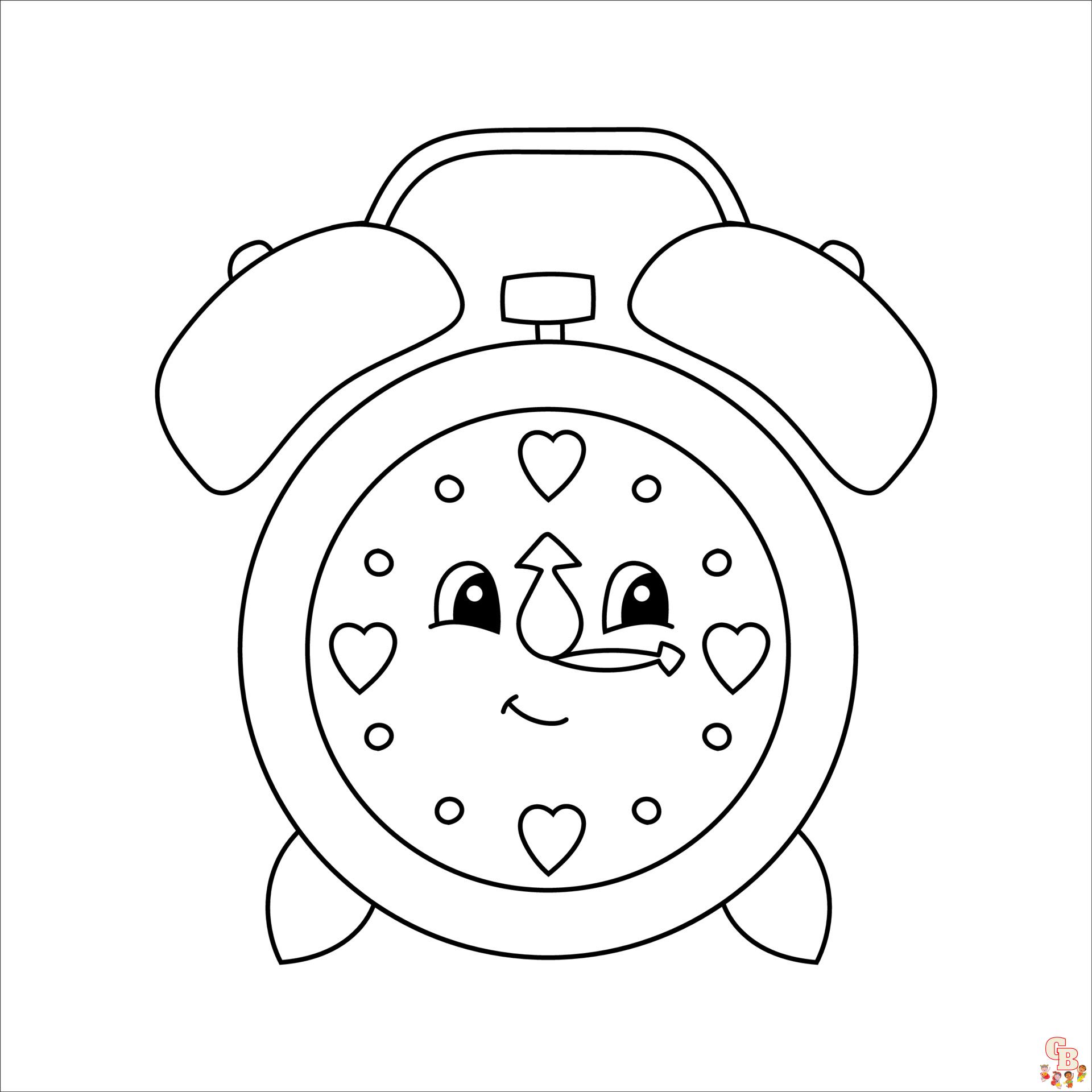 clock coloring pages 2 1