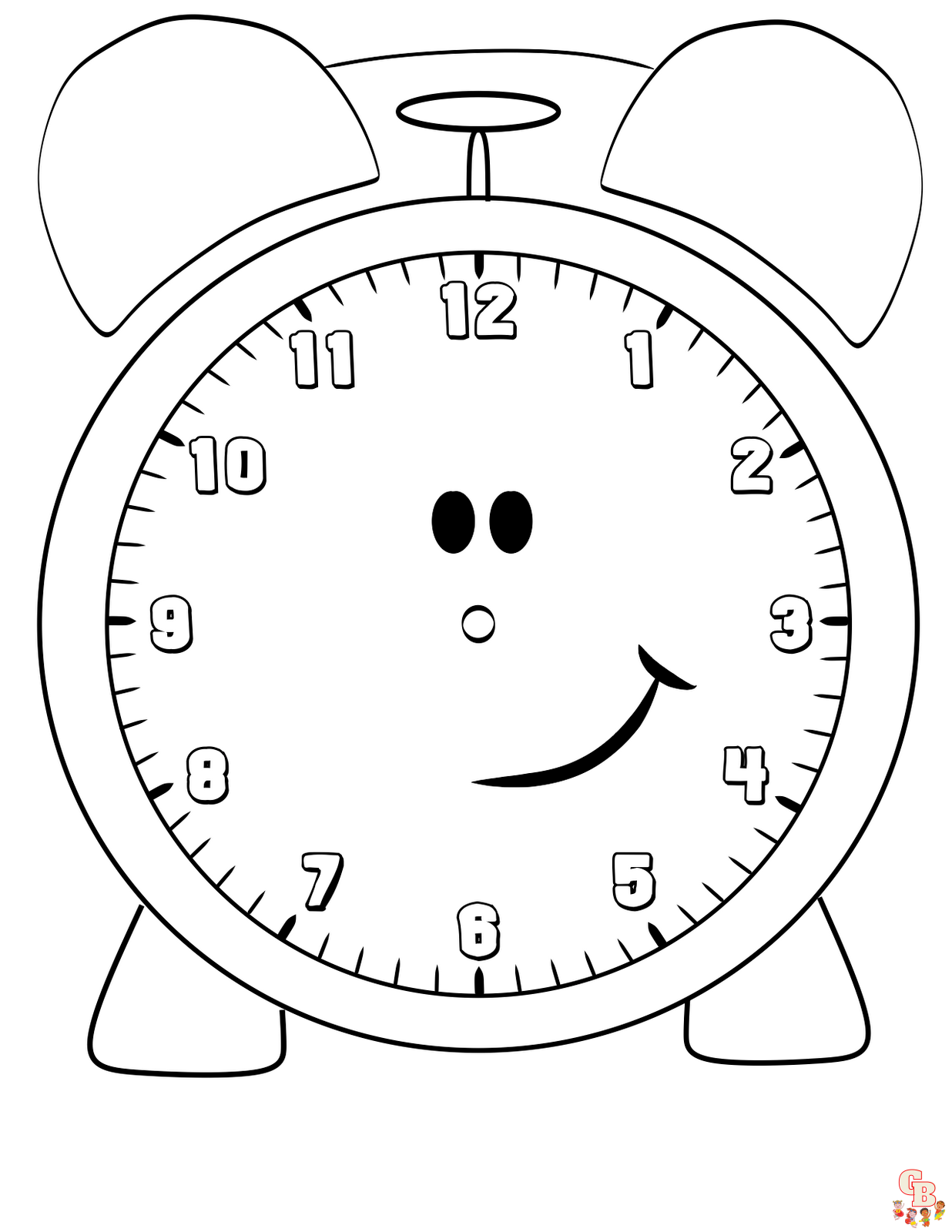 clock coloring pages 2 1