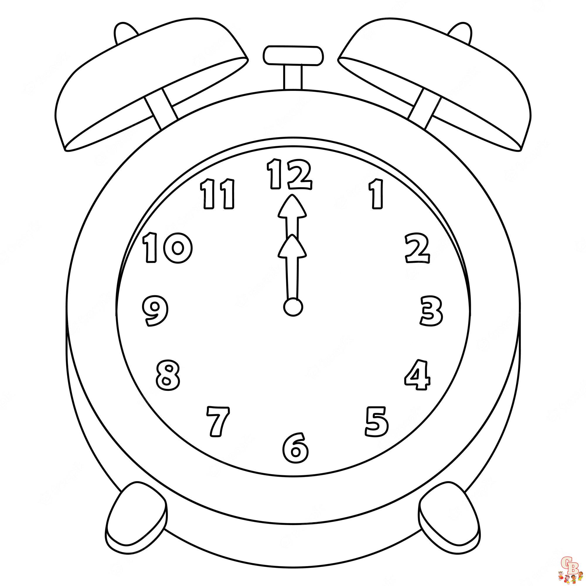 clock coloring pages 3 1