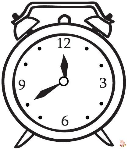 clock coloring pages 4 1
