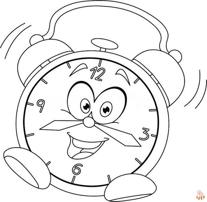 clock coloring pages 5 1