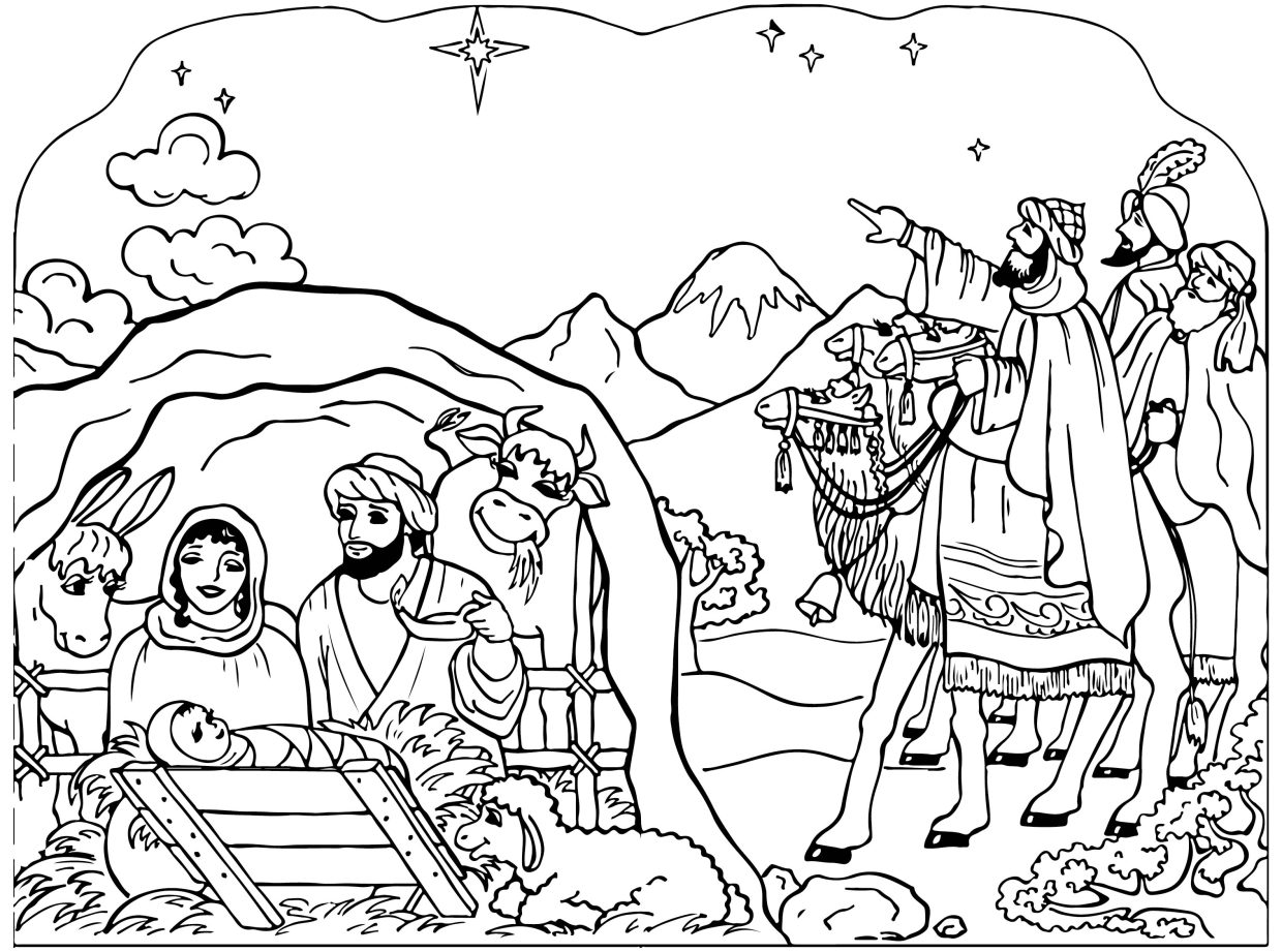 coloring pages nativity scene 1 1