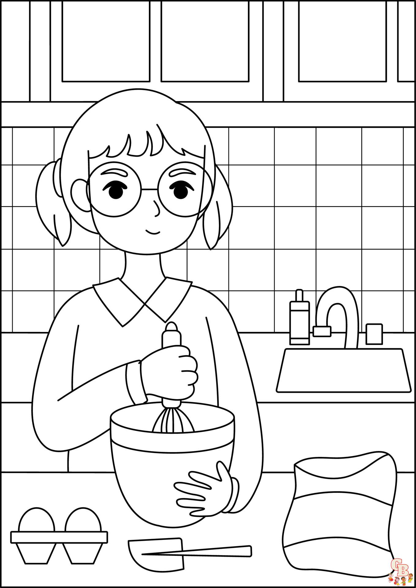 cooking coloring pages 2