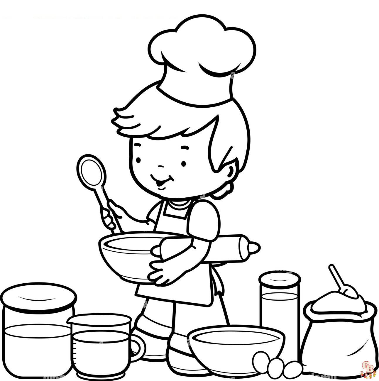 cooking coloring pages 3