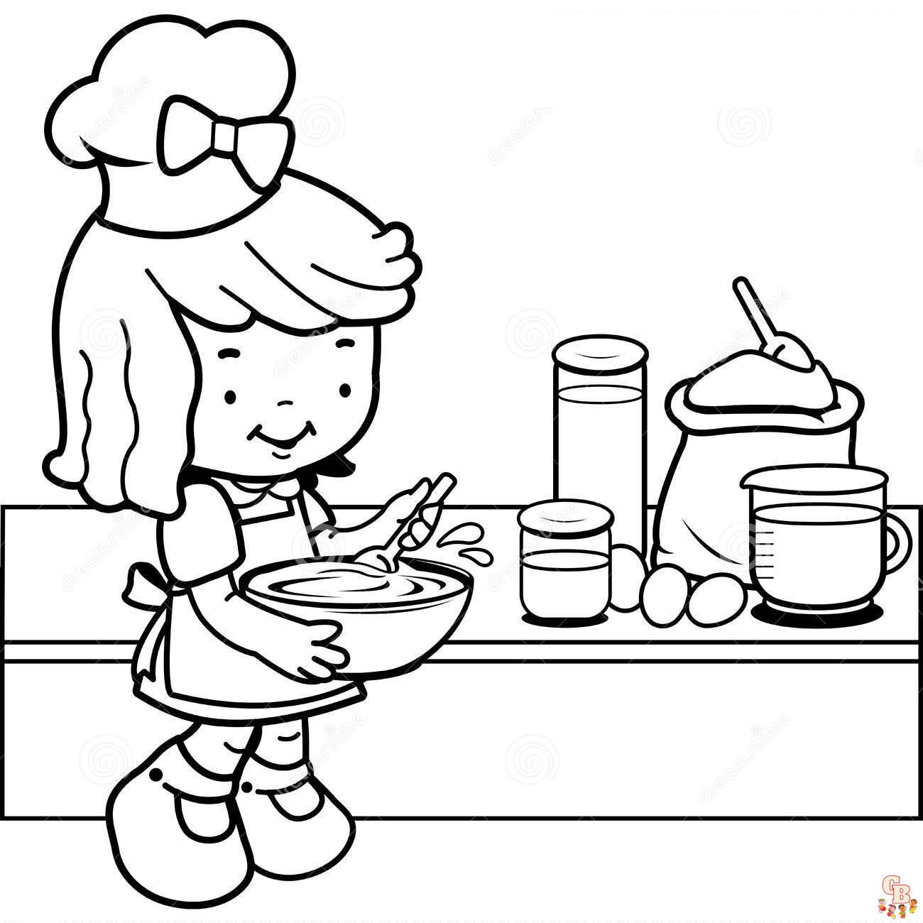 cooking coloring pages 4