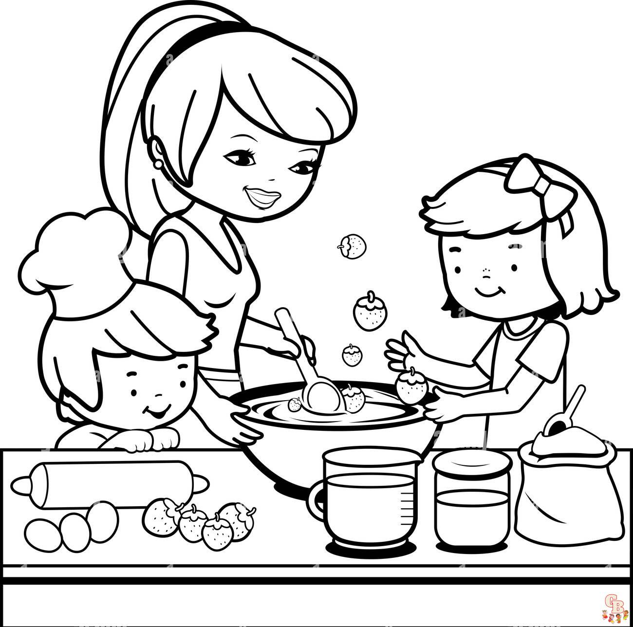 cooking coloring pages 5