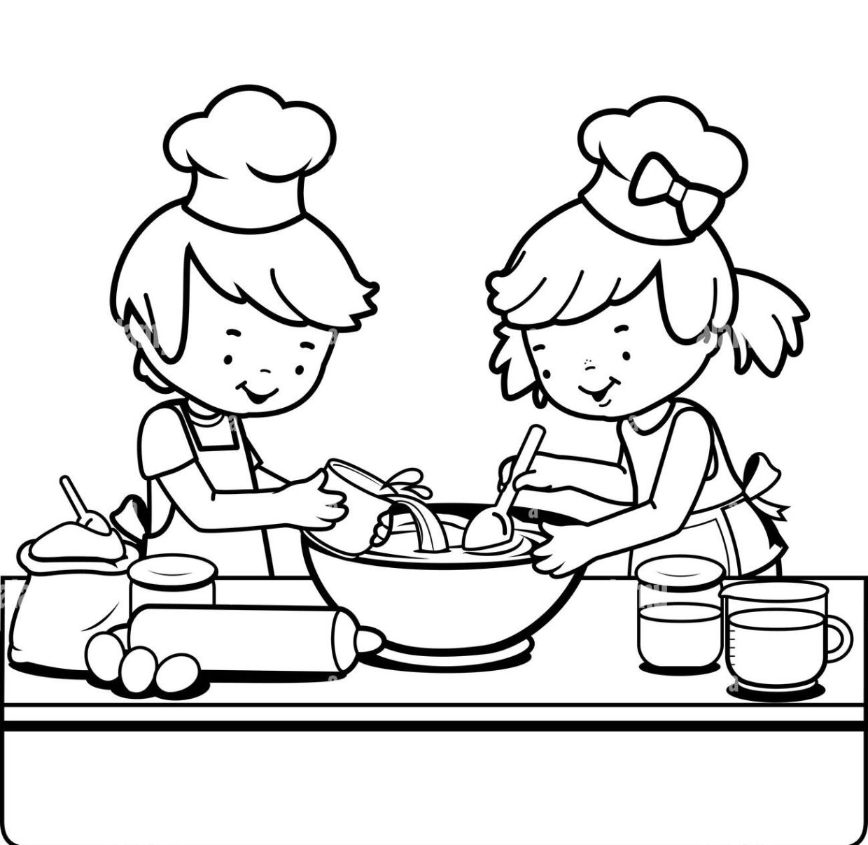 Cooking #Utensils #Chef  Coloring pages, Coloring pages for boys, Kitchen  tools