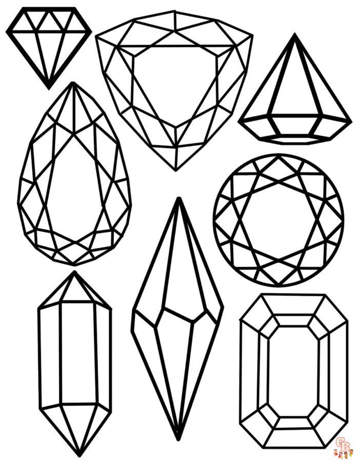 crystal coloring pages 5