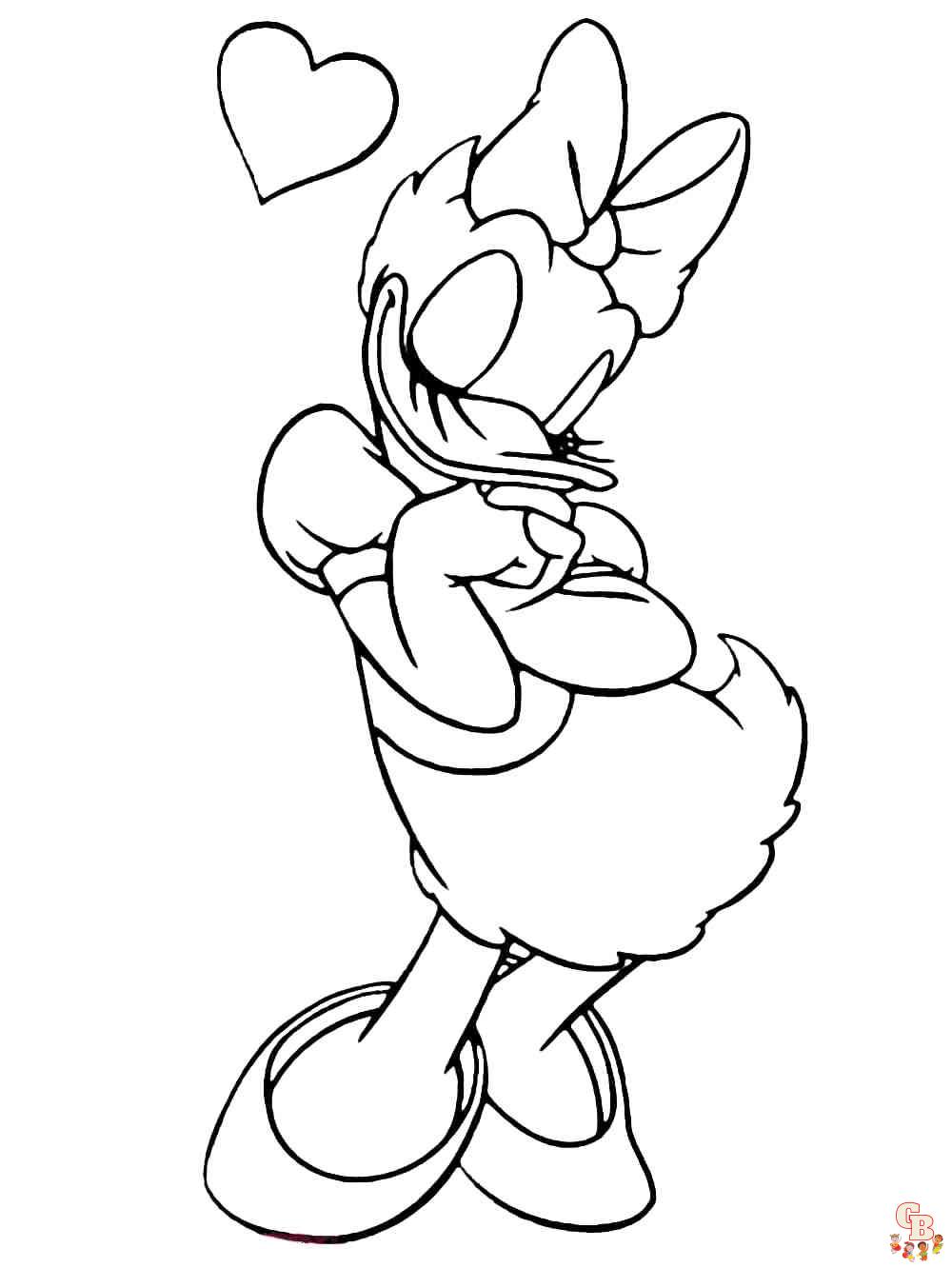 daisy duck coloring pages 1